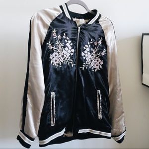 Satin-looking Bomber Jacket